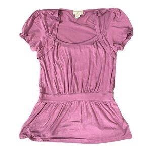 Banana Republic knit top. Peplum style. Square neck. Size: Medium